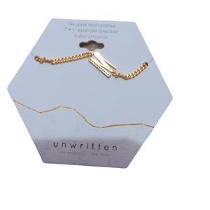 14-karat gold flash plated bracelet